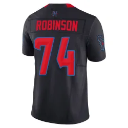 Houston Texans Men's Limited Navy 2nd Alternate Vapor F.U.S.E. Jersey (74 Cam Robinson)