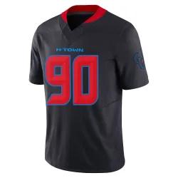 Houston Texans Men's Limited Navy 2nd Alternate Vapor F.U.S.E. Jersey (90 Sheldon Rankins)