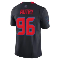 Houston Texans Men's Limited Navy 2nd Alternate Vapor F.U.S.E. Jersey (96 Denico Autry)