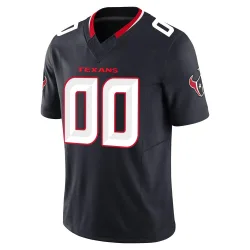 Houston Texans Men's Limited Navy Alternate Vapor F.U.S.E. Jersey (00 Custom)