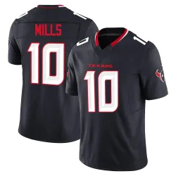 Houston Texans Men's Limited Navy Alternate Vapor F.U.S.E. Jersey (10 Davis Mills)