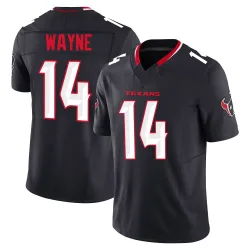 Houston Texans Men's Limited Navy Alternate Vapor F.U.S.E. Jersey (14 Jared Wayne)