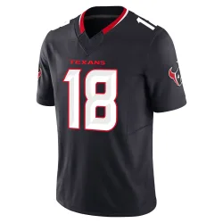 Houston Texans Men's Limited Navy Alternate Vapor F.U.S.E. Jersey (18 Graham Mertz)