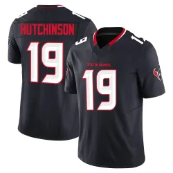 Houston Texans Men's Limited Navy Alternate Vapor F.U.S.E. Jersey (19 Xavier Hutchinson)