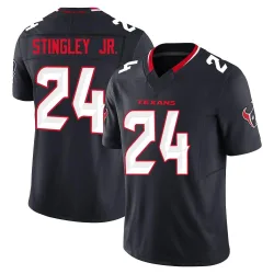 Houston Texans Men's Limited Navy Alternate Vapor F.U.S.E. Jersey (24 Derek Stingley Jr.)