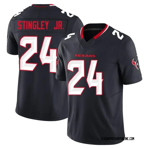 Houston Texans Men's Limited Navy Alternate Vapor F.U.S.E. Jersey (24 Derek Stingley Jr.)