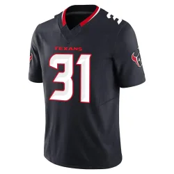Houston Texans Men's Limited Navy Alternate Vapor F.U.S.E. Jersey (31 Dameon Pierce)