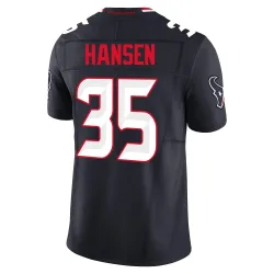 Houston Texans Men's Limited Navy Alternate Vapor F.U.S.E. Jersey (35 Jake Hansen)