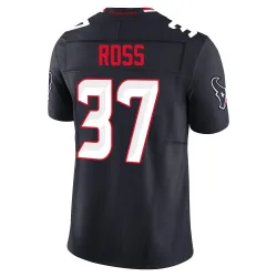 Houston Texans Men's Limited Navy Alternate Vapor F.U.S.E. Jersey (37 D'Angelo Ross)
