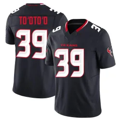 Houston Texans Men's Limited Navy Alternate Vapor F.U.S.E. Jersey (39 Henry To'oTo'o)