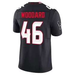 Houston Texans Men's Limited Navy Alternate Vapor F.U.S.E. Jersey (46 Jackson Woodard)