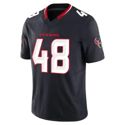 Houston Texans Men's Limited Navy Alternate Vapor F.U.S.E. Jersey (48 Christian Harris)