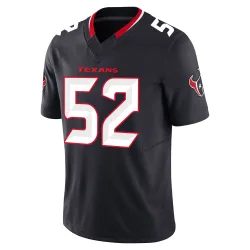 Houston Texans Men's Limited Navy Alternate Vapor F.U.S.E. Jersey (52 Darrell Taylor)