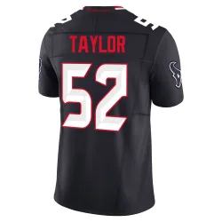 Houston Texans Men's Limited Navy Alternate Vapor F.U.S.E. Jersey (52 Darrell Taylor)