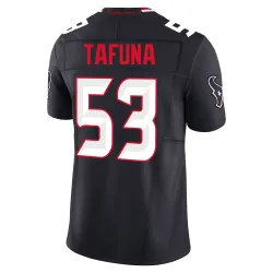 Houston Texans Men's Limited Navy Alternate Vapor F.U.S.E. Jersey (53 Junior Tafuna)