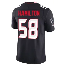 Houston Texans Men's Limited Navy Alternate Vapor F.U.S.E. Jersey (58 Kyonte Hamilton)