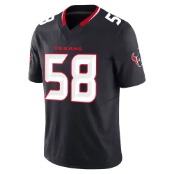Houston Texans Men's Limited Navy Alternate Vapor F.U.S.E. Jersey (58 Scott Quessenberry)