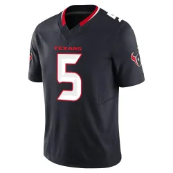 Houston Texans Men's Limited Navy Alternate Vapor F.U.S.E. Jersey (5 Jalen Pitre)