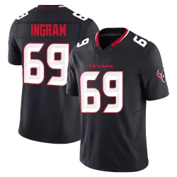 Houston Texans Men's Limited Navy Alternate Vapor F.U.S.E. Jersey (69 Ed Ingram)