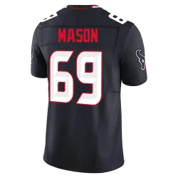 Houston Texans Men's Limited Navy Alternate Vapor F.U.S.E. Jersey (69 Shaq Mason)