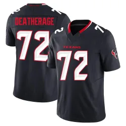 Houston Texans Men's Limited Navy Alternate Vapor F.U.S.E. Jersey (72 Dylan Deatherage)
