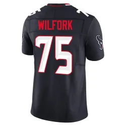 Houston Texans Men's Limited Navy Alternate Vapor F.U.S.E. Jersey (75 Vince Wilfork)