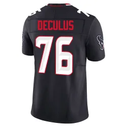 Houston Texans Men's Limited Navy Alternate Vapor F.U.S.E. Jersey (76 Austin Deculus)