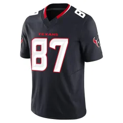 Houston Texans Men's Limited Navy Alternate Vapor F.U.S.E. Jersey (87 Cade Stover)