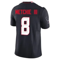 Houston Texans Men's Limited Navy Alternate Vapor F.U.S.E. Jersey (8 John Metchie III)