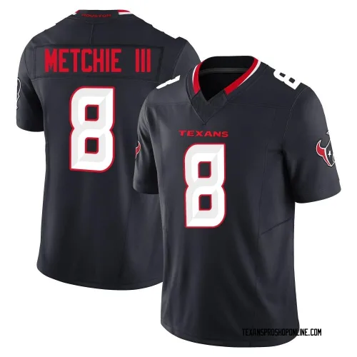 Houston Texans Men's Limited Navy Alternate Vapor F.U.S.E. Jersey (8 John Metchie III)
