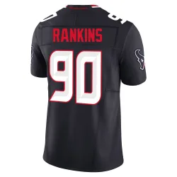 Houston Texans Men's Limited Navy Alternate Vapor F.U.S.E. Jersey (90 Sheldon Rankins)