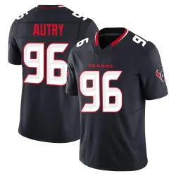 Houston Texans Men's Limited Navy Alternate Vapor F.U.S.E. Jersey (96 Denico Autry)