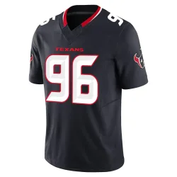 Houston Texans Men's Limited Navy Alternate Vapor F.U.S.E. Jersey (96 Denico Autry)
