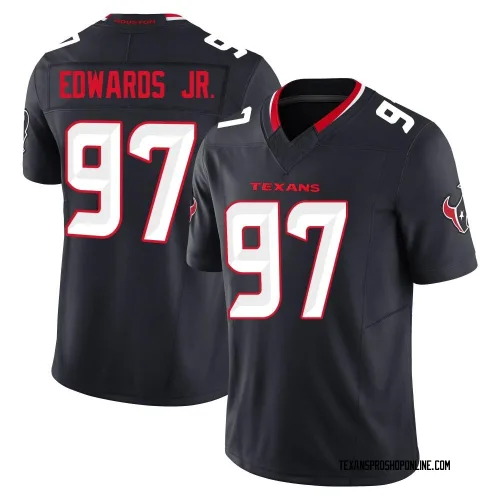 Houston Texans Men's Limited Navy Alternate Vapor F.U.S.E. Jersey (97 Mario Edwards Jr.)