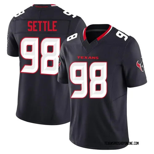 Houston Texans Men's Limited Navy Alternate Vapor F.U.S.E. Jersey (98 Tim Settle Jr.)