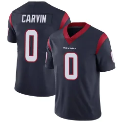 Houston Texans Men's Limited Navy Blue Team Color Vapor Untouchable Jersey (0 Jerome Carvin)