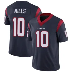 Houston Texans Men's Limited Navy Blue Team Color Vapor Untouchable Jersey (10 Davis Mills)
