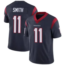 Houston Texans Men's Limited Navy Blue Team Color Vapor Untouchable Jersey (11 Tremon Smith)