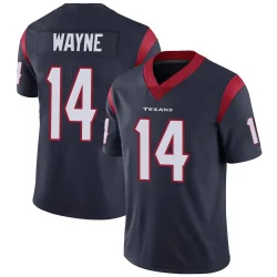 Houston Texans Men's Limited Navy Blue Team Color Vapor Untouchable Jersey (14 Jared Wayne)