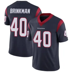 Houston Texans Men's Limited Navy Blue Team Color Vapor Untouchable Jersey (40 Austin Brinkman)