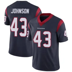 Houston Texans Men's Limited Navy Blue Team Color Vapor Untouchable Jersey (43 Jakob Johnson)