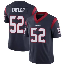 Houston Texans Men's Limited Navy Blue Team Color Vapor Untouchable Jersey (52 Darrell Taylor)