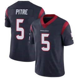 Houston Texans Men's Limited Navy Blue Team Color Vapor Untouchable Jersey (5 Jalen Pitre)