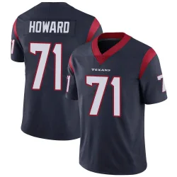 Houston Texans Men's Limited Navy Blue Team Color Vapor Untouchable Jersey (71 Tytus Howard)