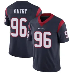 Houston Texans Men's Limited Navy Blue Team Color Vapor Untouchable Jersey (96 Denico Autry)