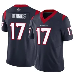 Houston Texans Men's Limited Navy Vapor F.U.S.E. Jersey (17 Braxton Berrios)