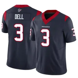 Houston Texans Men's Limited Navy Vapor F.U.S.E. Jersey (3 Tank Dell)