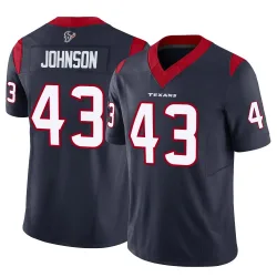 Houston Texans Men's Limited Navy Vapor F.U.S.E. Jersey (43 Jakob Johnson)