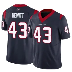 Houston Texans Men's Limited Navy Vapor F.U.S.E. Jersey (43 Neville Hewitt)
