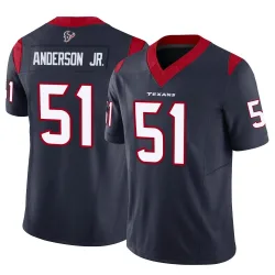 Houston Texans Men's Limited Navy Vapor F.U.S.E. Jersey (51 Will Anderson Jr.)
